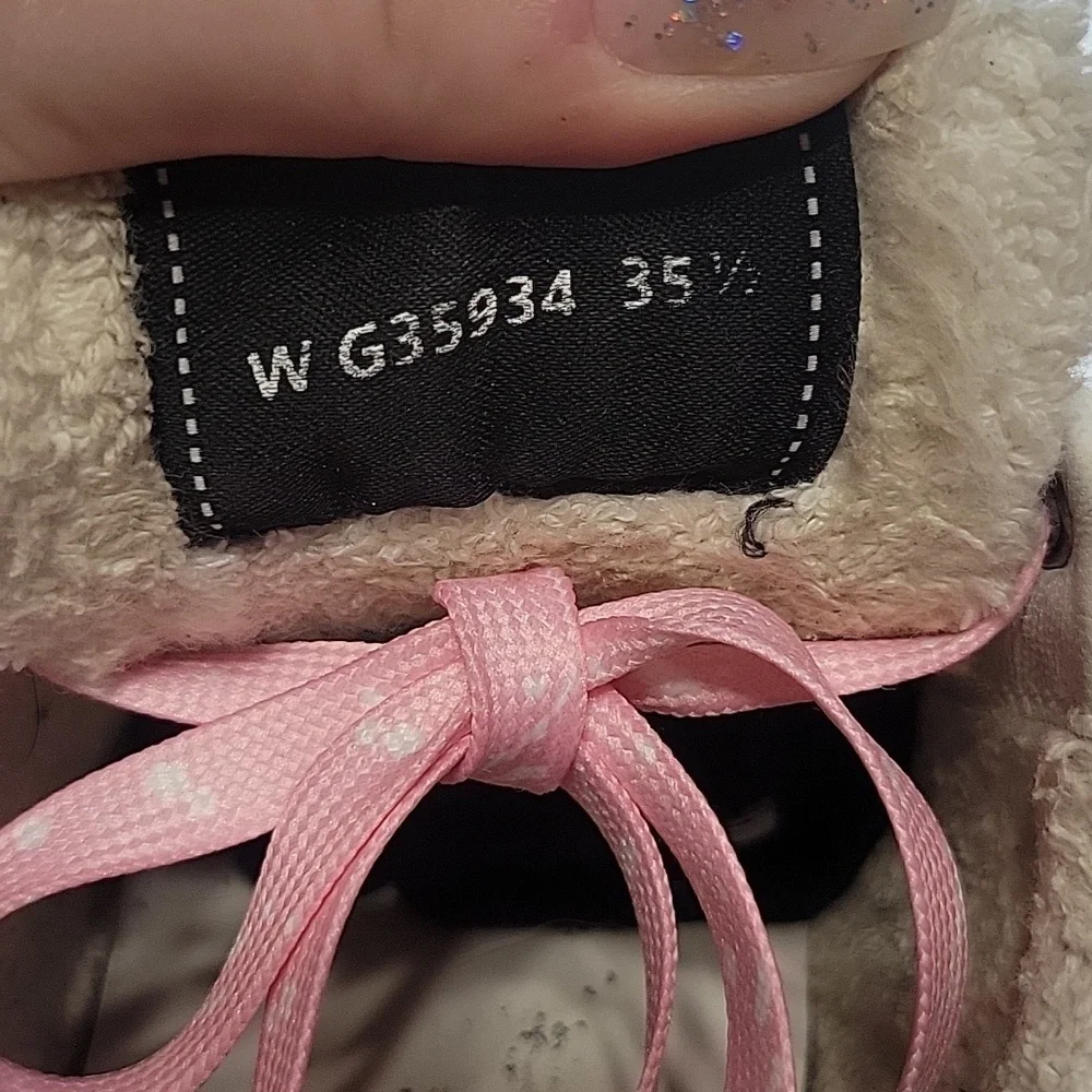 Chanel 21P Calfskin Leather White Low-top Sneakers Trainers Sz:35.5 Pink Spatter - Picture 8 of 15